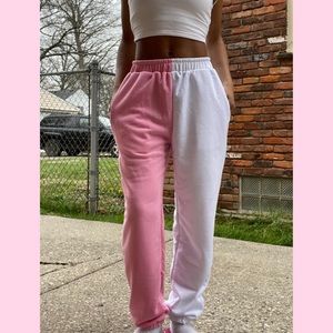 Lovely Street Patchwork Pink Pants 💞